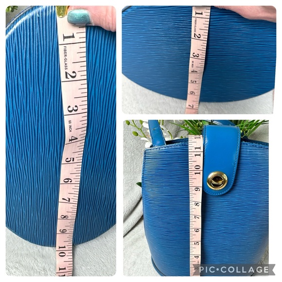 💙Vintage 1993 LV Cluny Blue Epi Leather Bucket Bag - Picture 15 of 15